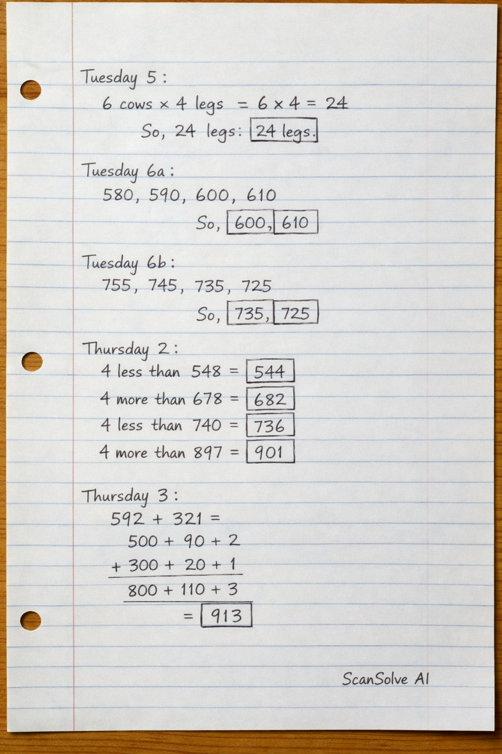 Handwritten step-by-step solution preview