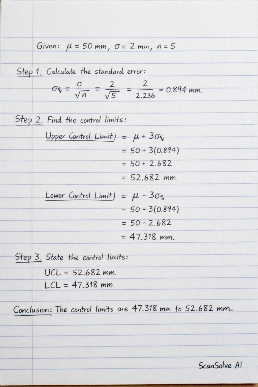 Handwritten step-by-step solution preview