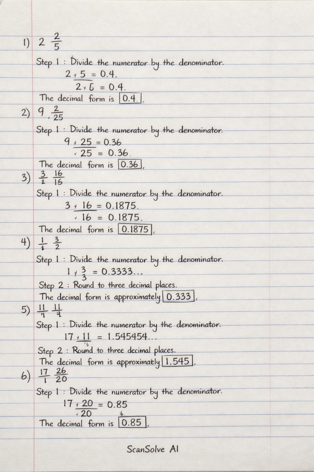 Handwritten step-by-step solution preview