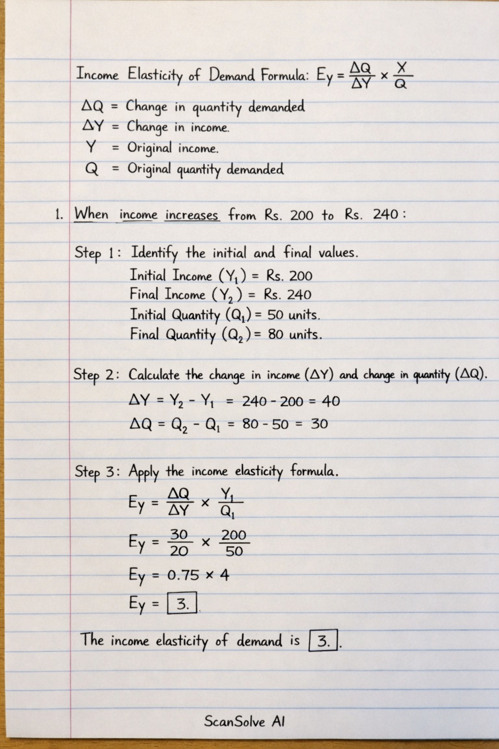 Handwritten step-by-step solution preview