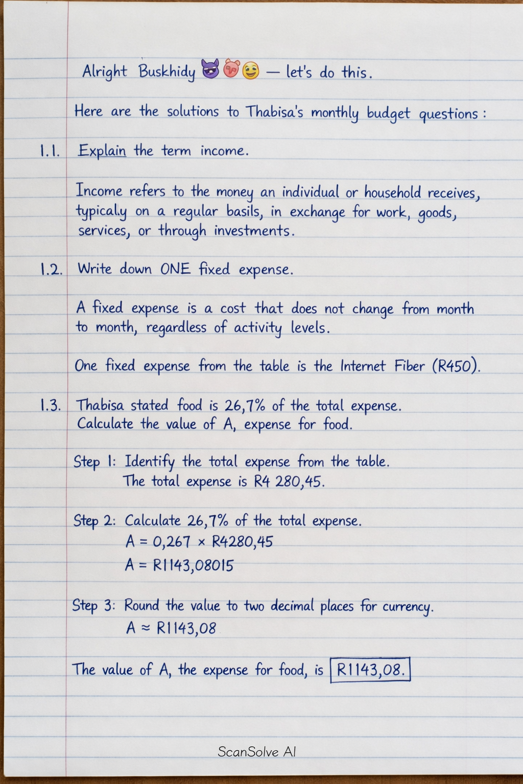 Handwritten step-by-step solution preview
