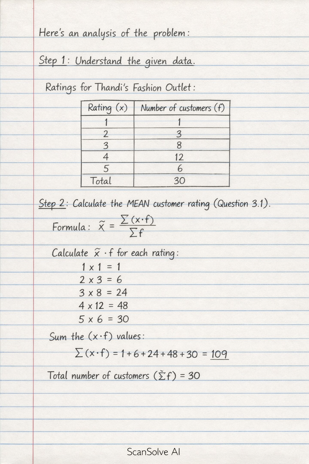 Handwritten step-by-step solution preview