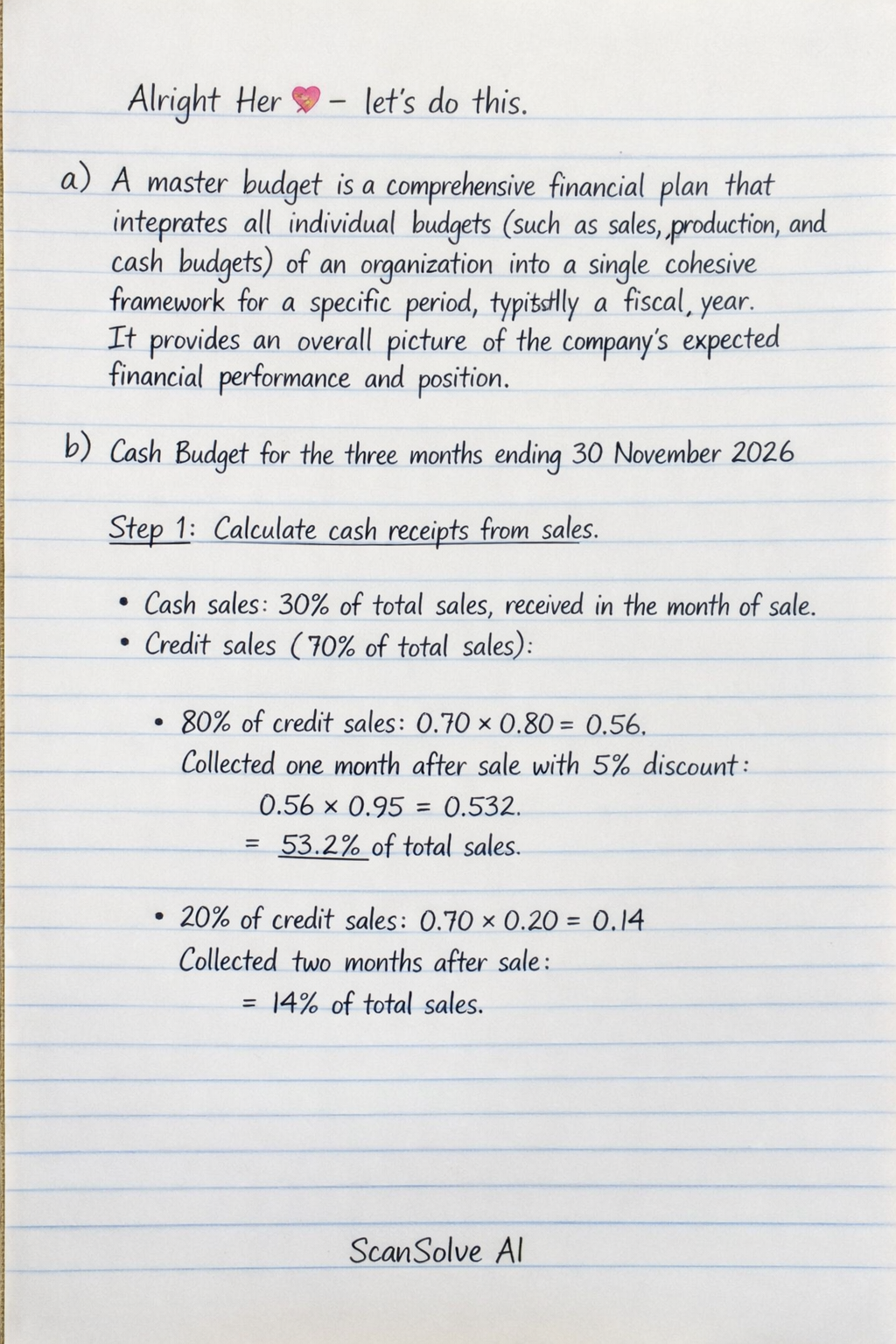 Handwritten step-by-step solution preview
