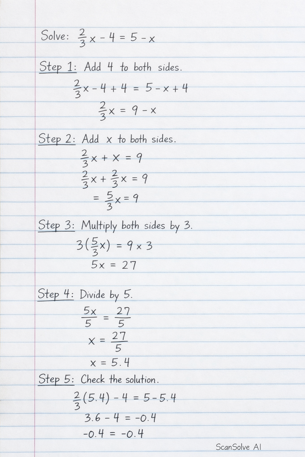 Handwritten step-by-step solution preview