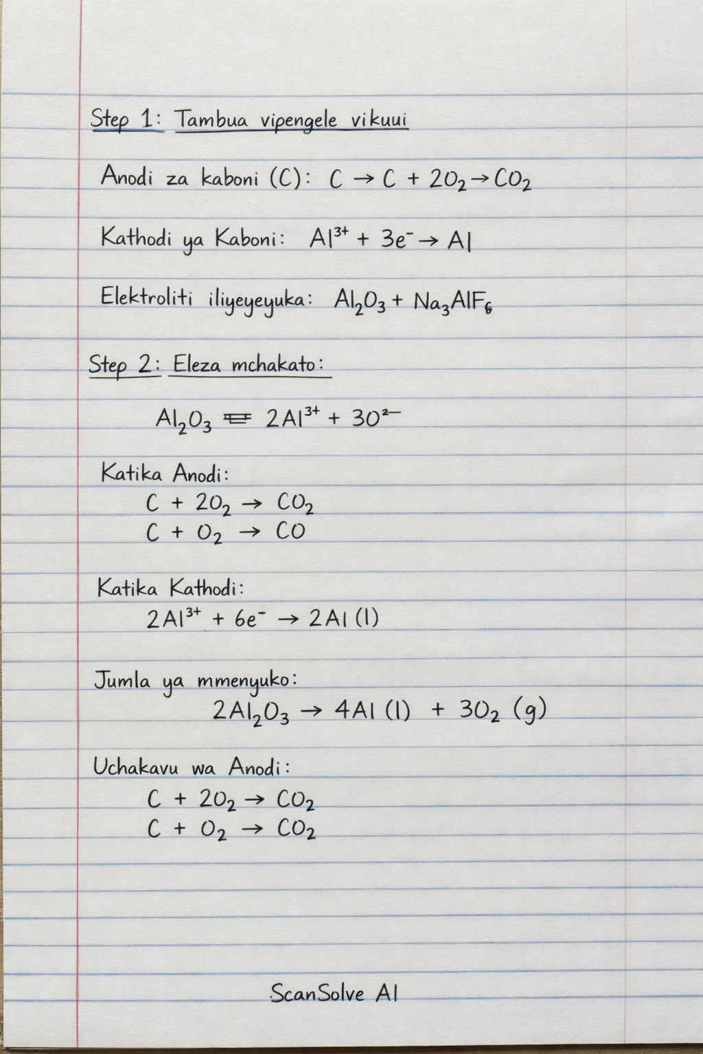 Handwritten step-by-step solution preview