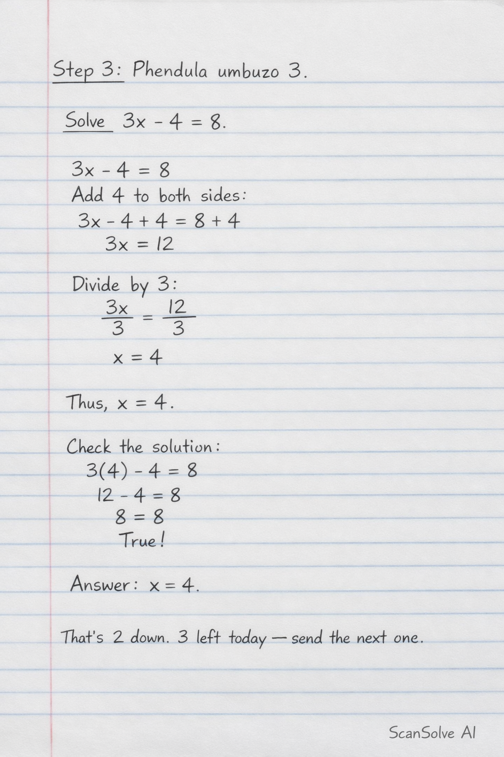 Handwritten step-by-step solution preview