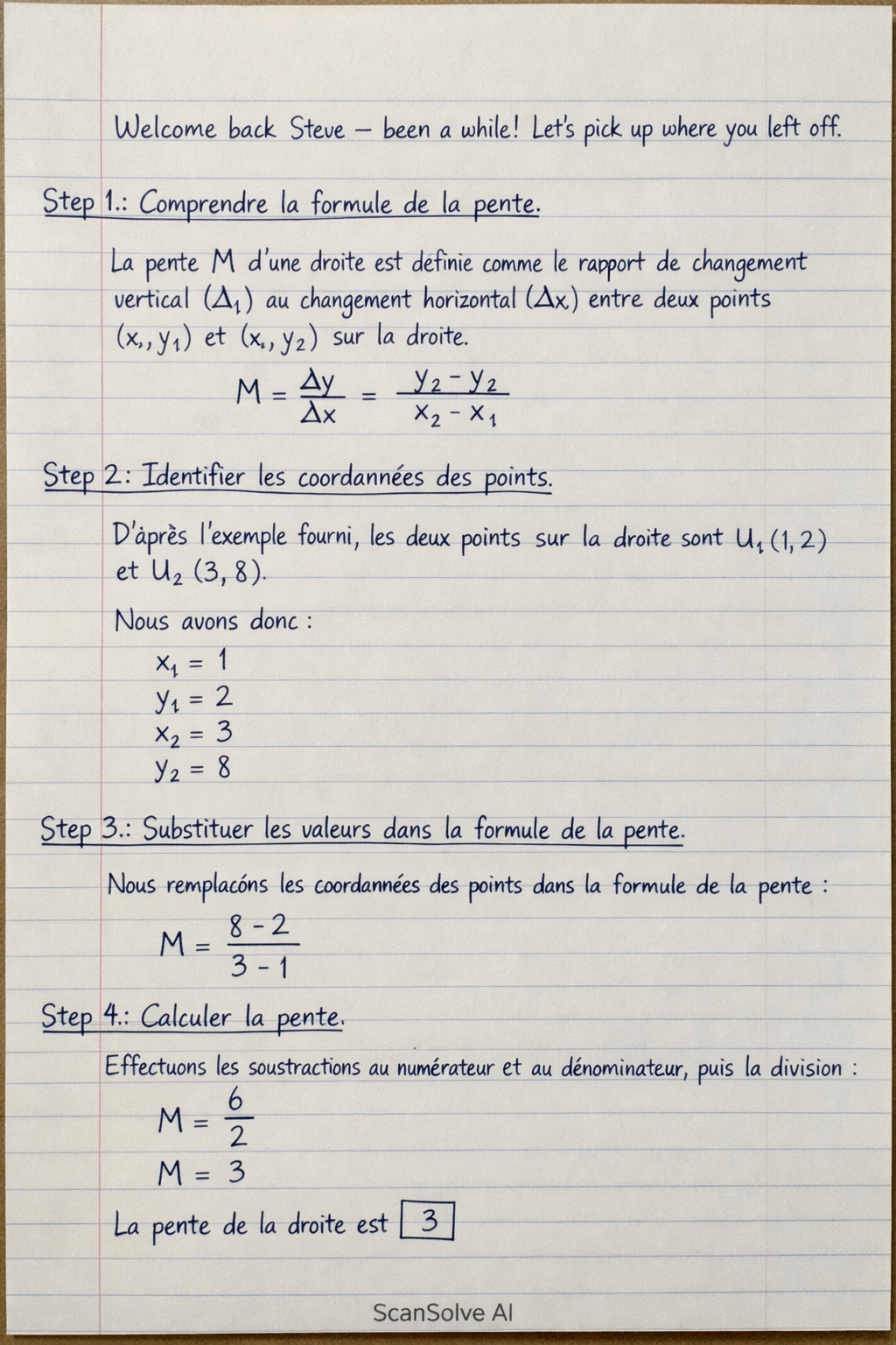 Handwritten step-by-step solution preview