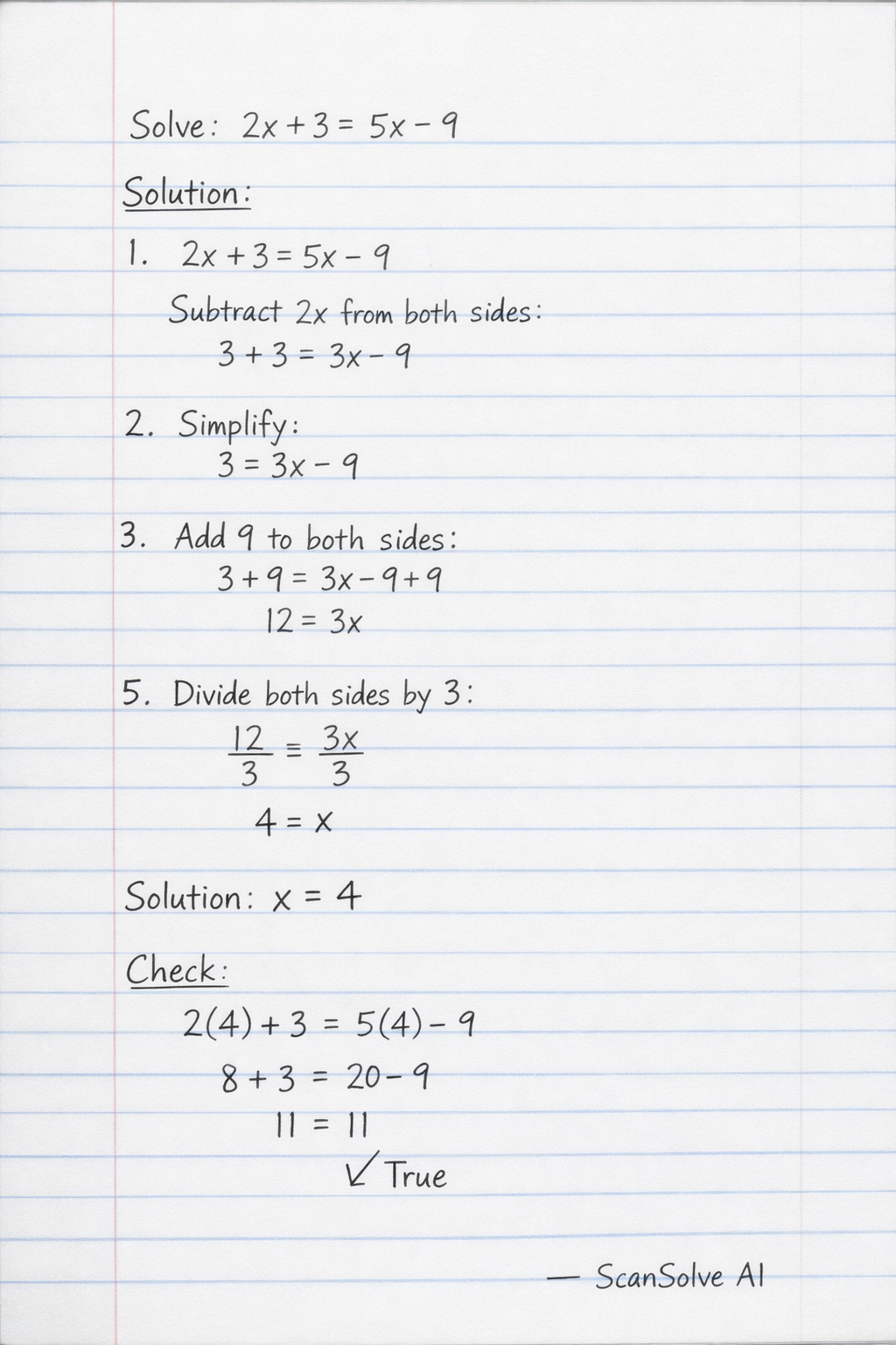 Handwritten step-by-step solution preview
