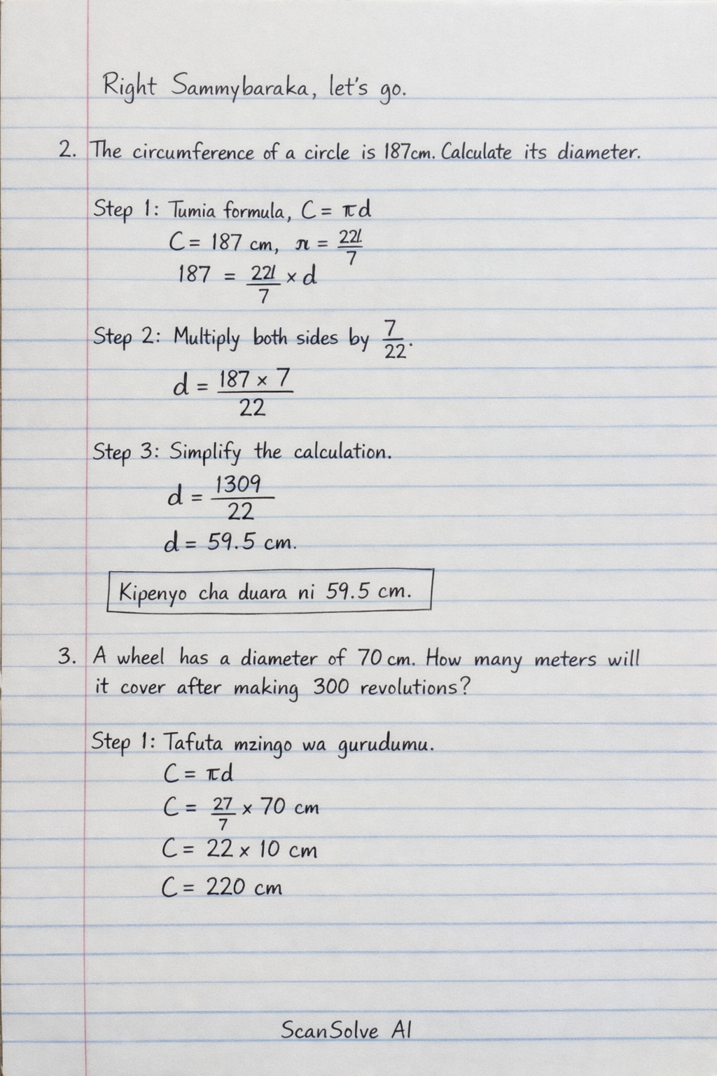 Handwritten step-by-step solution preview