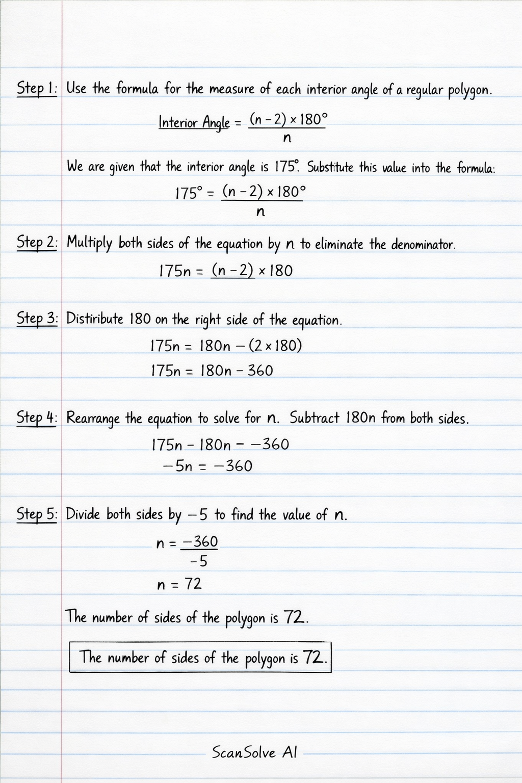 Handwritten step-by-step solution preview