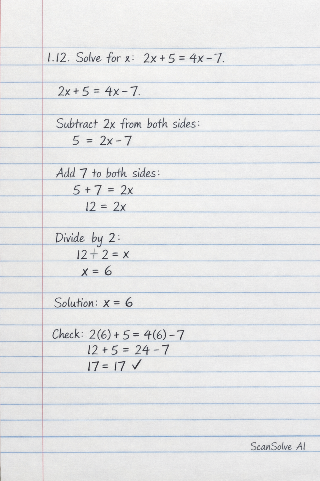 Handwritten step-by-step solution preview