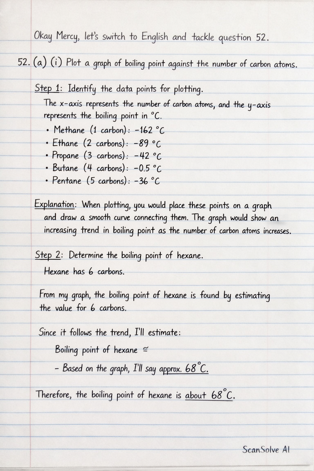 Handwritten step-by-step solution preview
