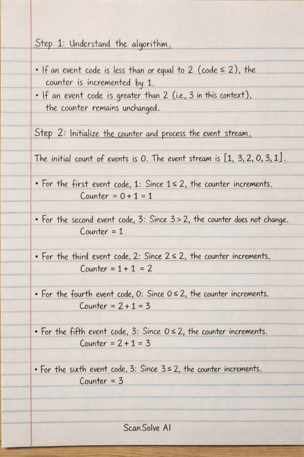 Handwritten step-by-step solution preview