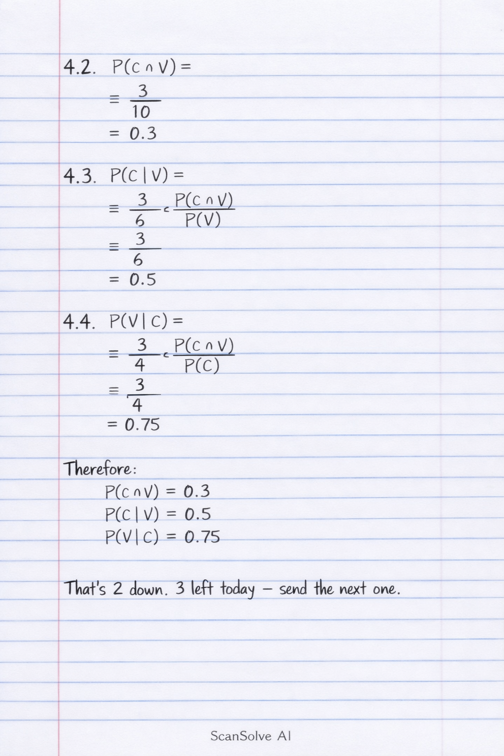 Handwritten step-by-step solution preview