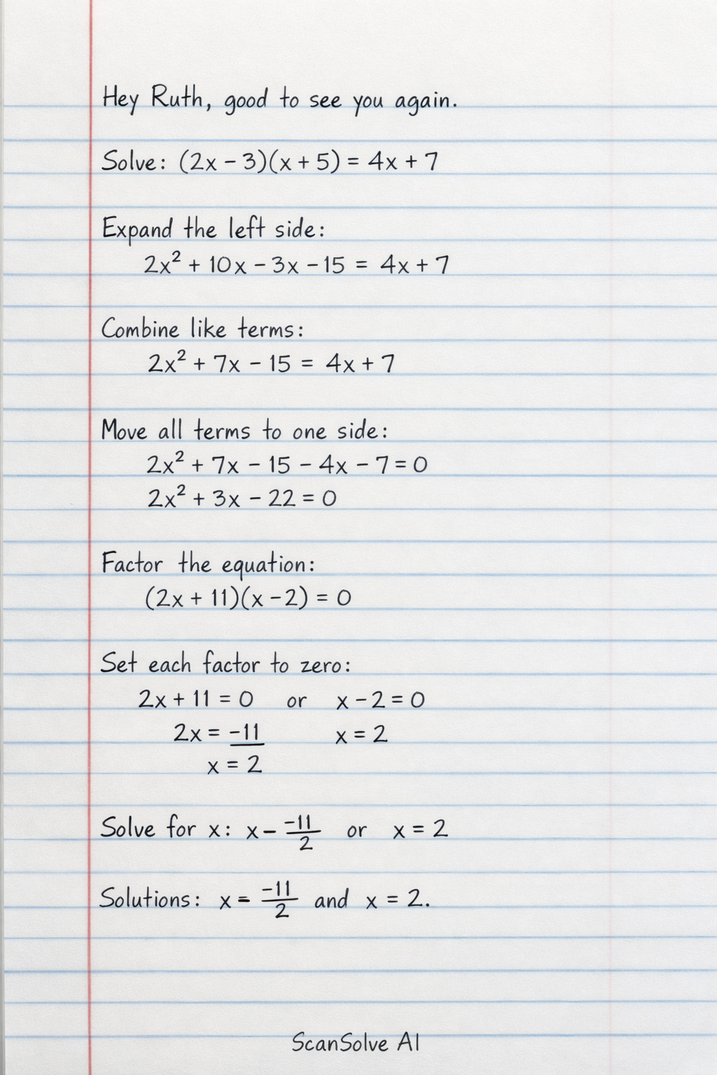 Handwritten step-by-step solution preview