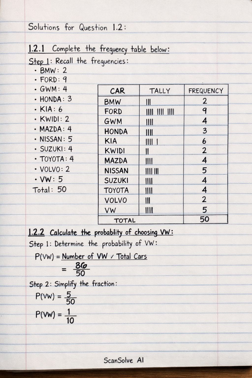 Handwritten step-by-step solution preview