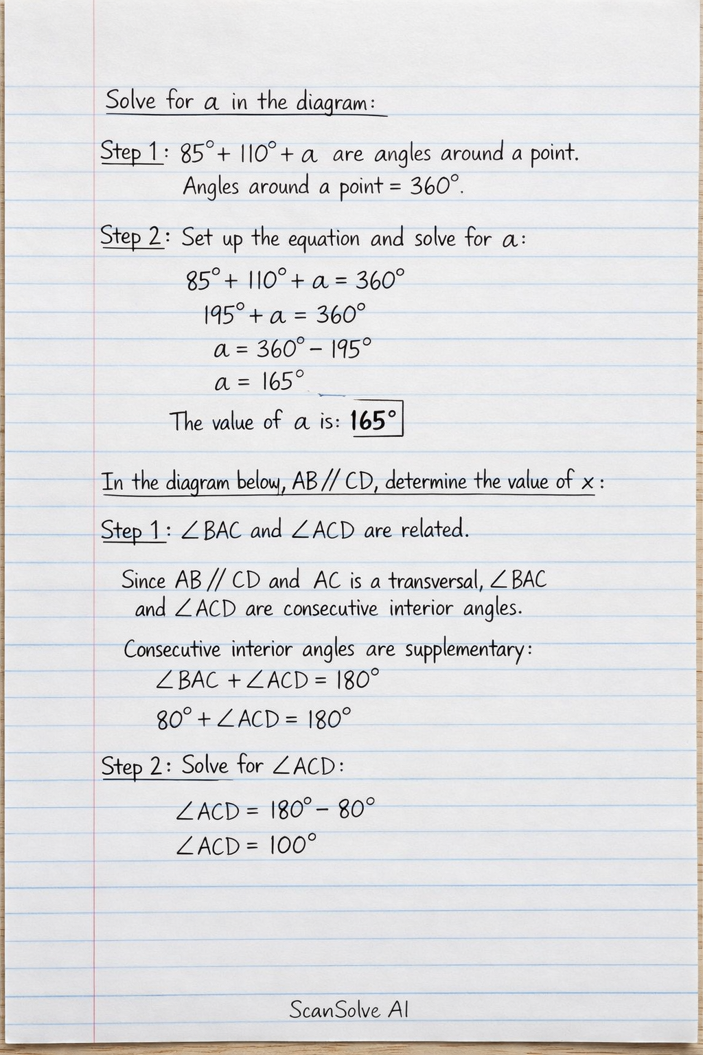 Handwritten step-by-step solution preview