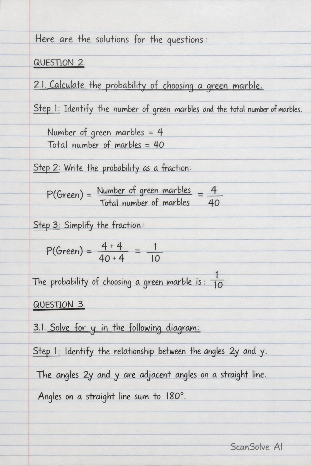 Handwritten step-by-step solution preview