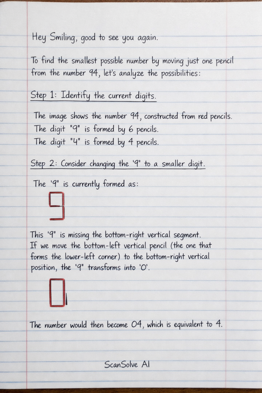 Handwritten step-by-step solution preview