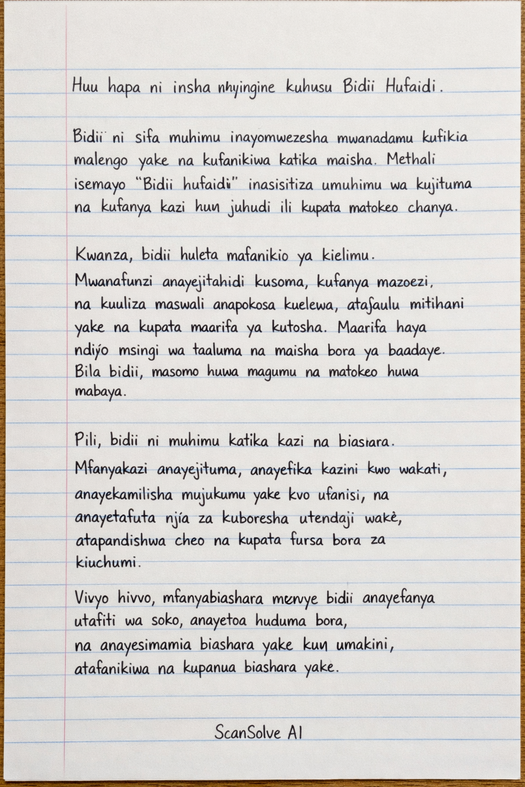 Handwritten step-by-step solution preview