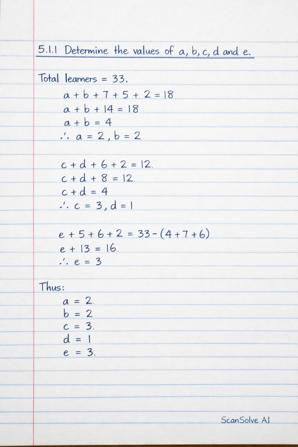 Handwritten step-by-step solution preview