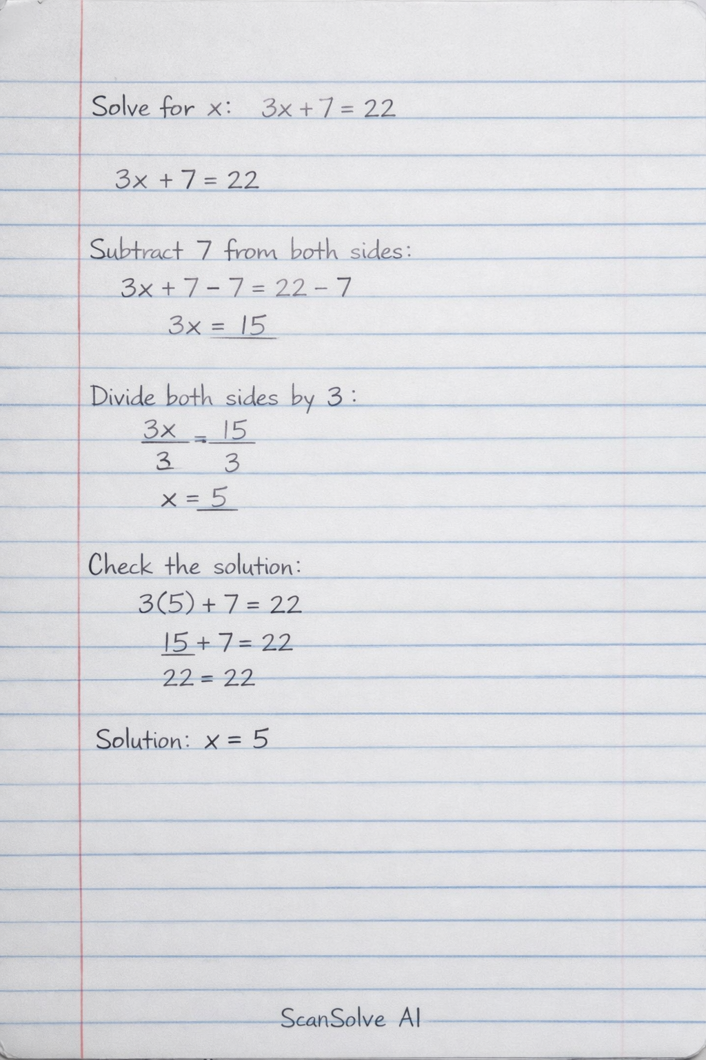 Handwritten step-by-step solution preview
