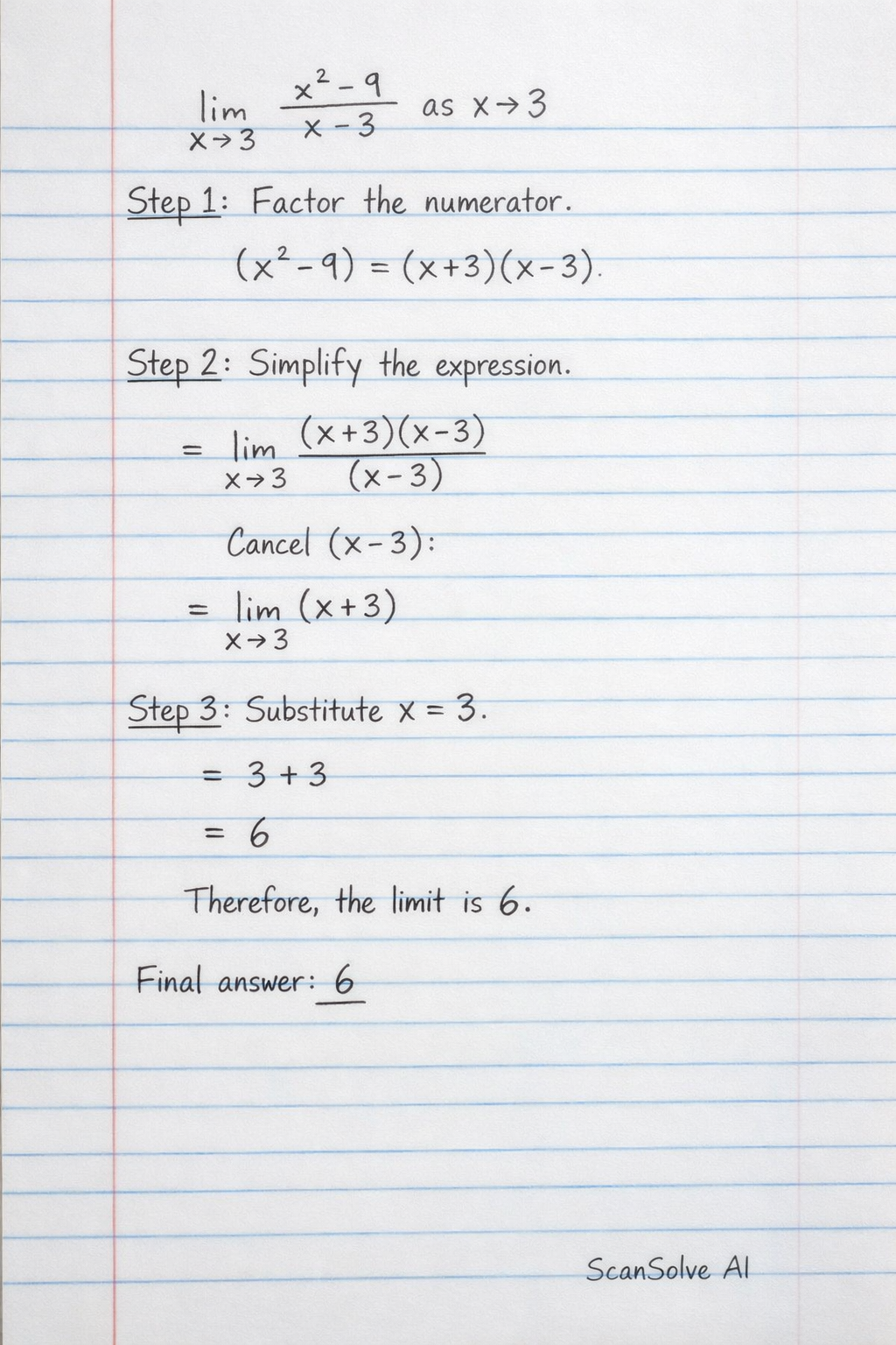 Handwritten step-by-step solution preview