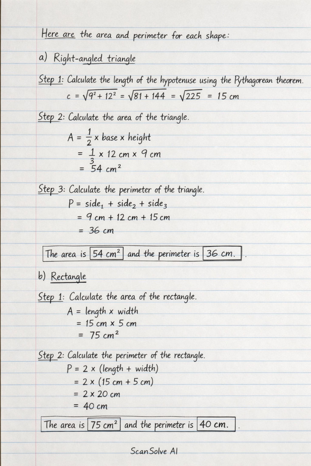 Handwritten step-by-step solution preview