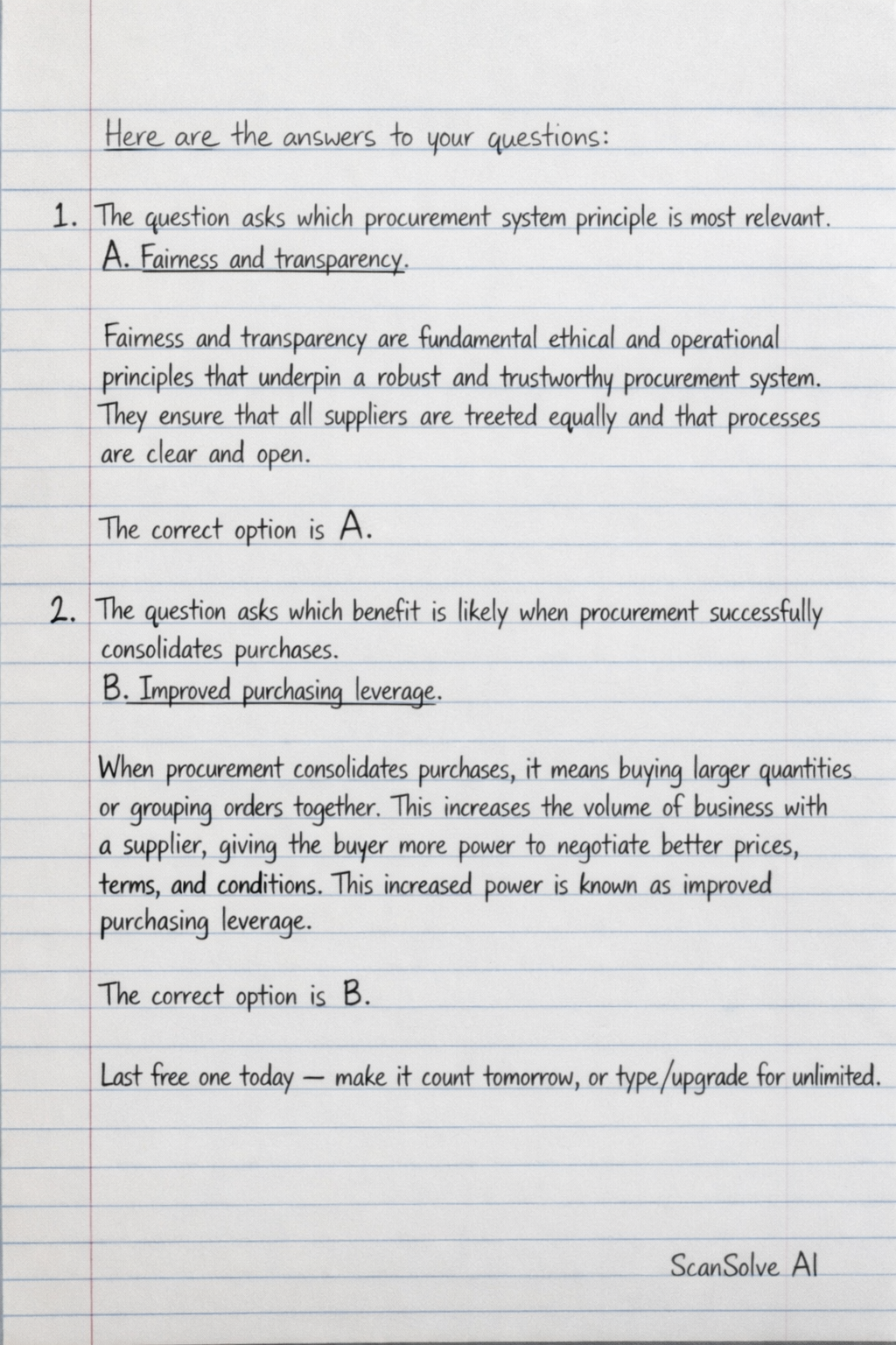 Handwritten step-by-step solution preview