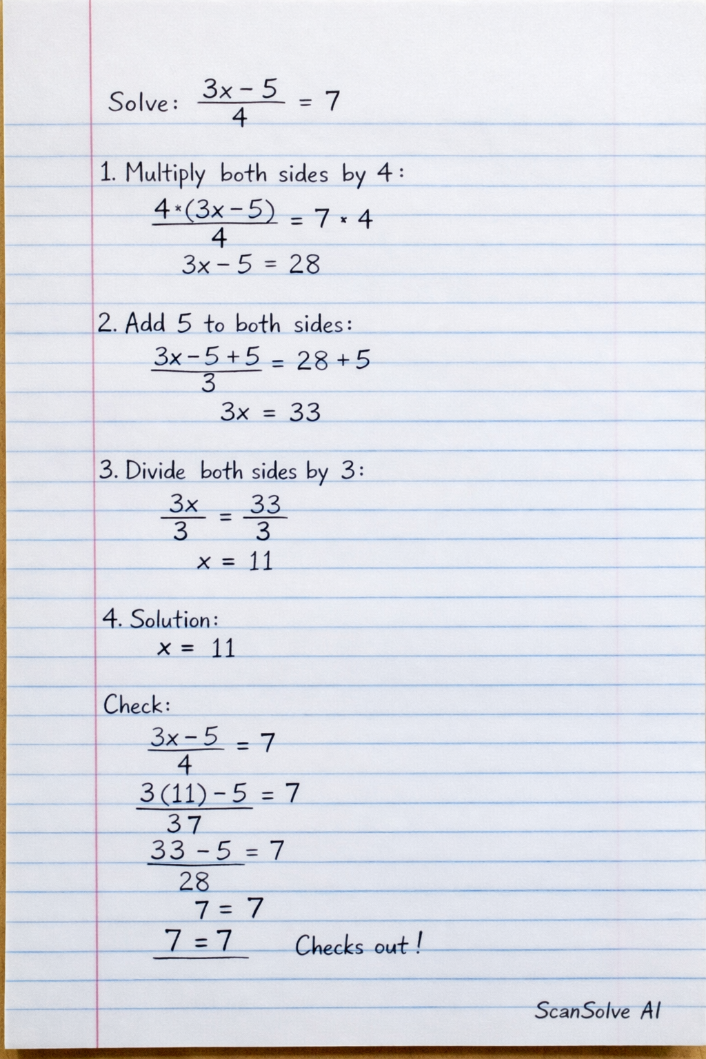 Handwritten step-by-step solution preview