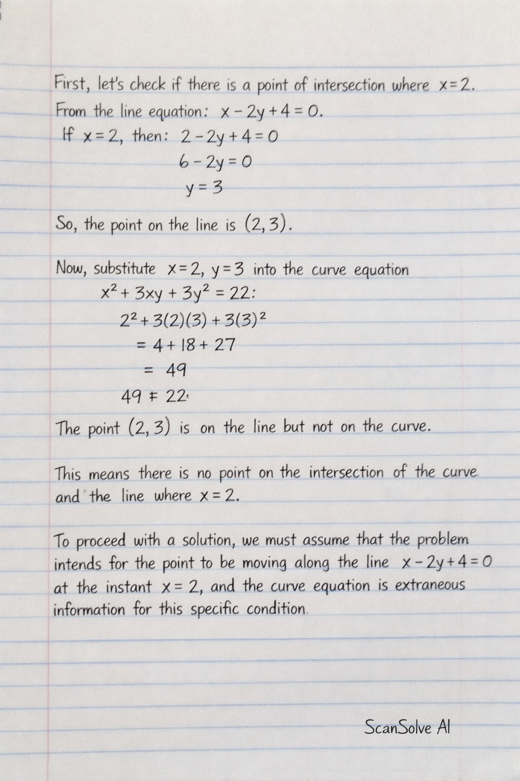 Handwritten step-by-step solution preview