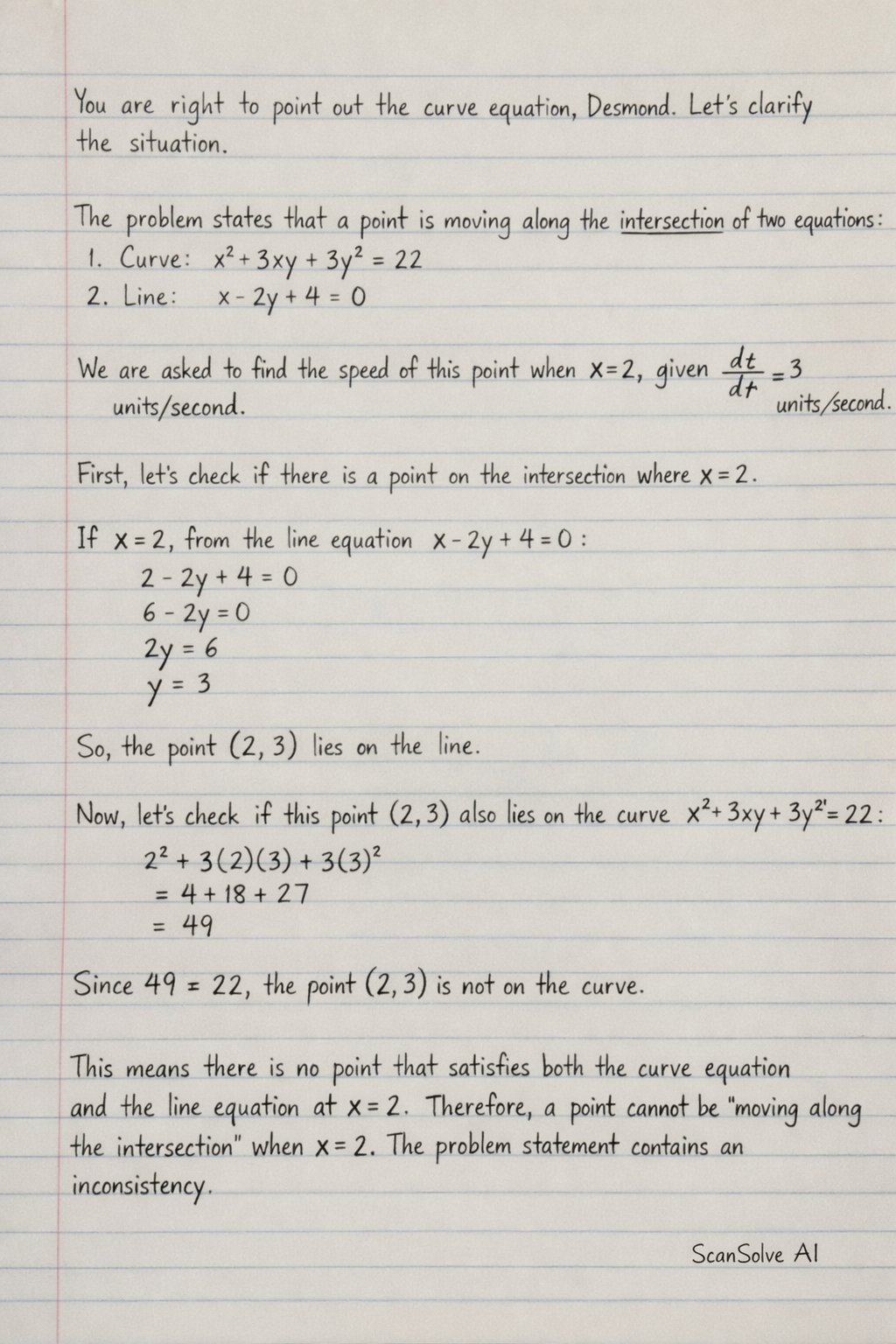 Handwritten step-by-step solution preview