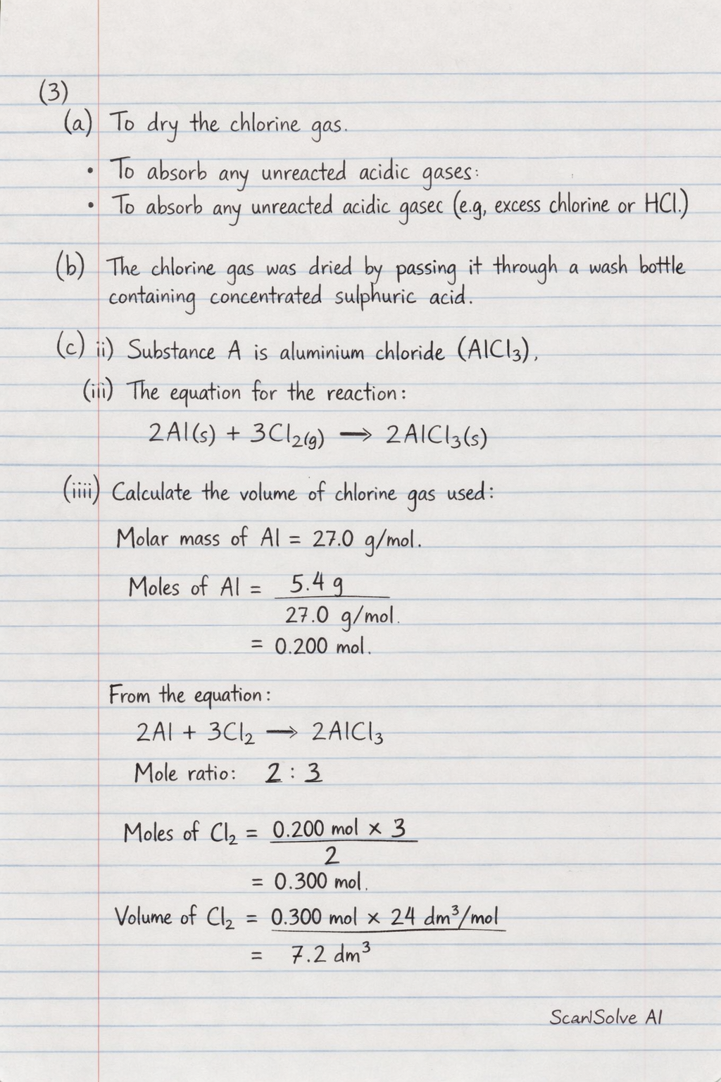 Handwritten step-by-step solution preview