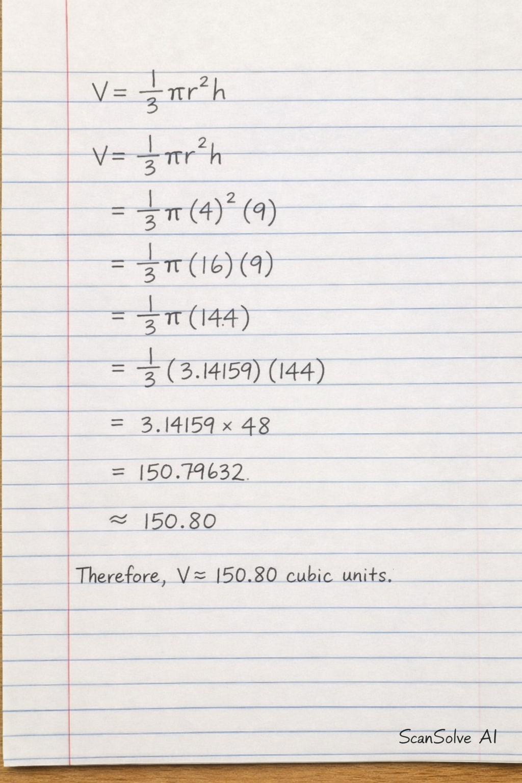 Handwritten step-by-step solution preview