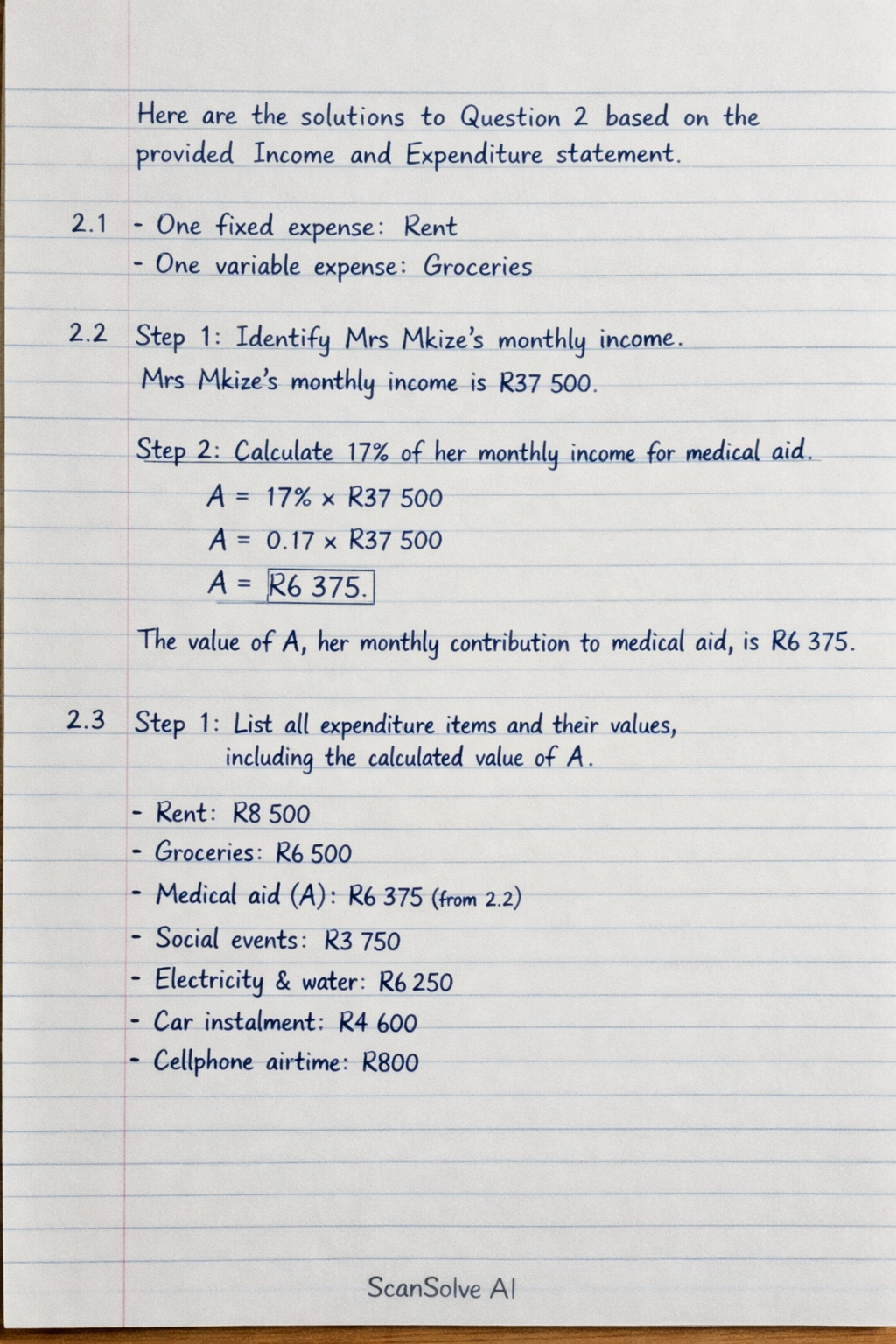Handwritten step-by-step solution preview