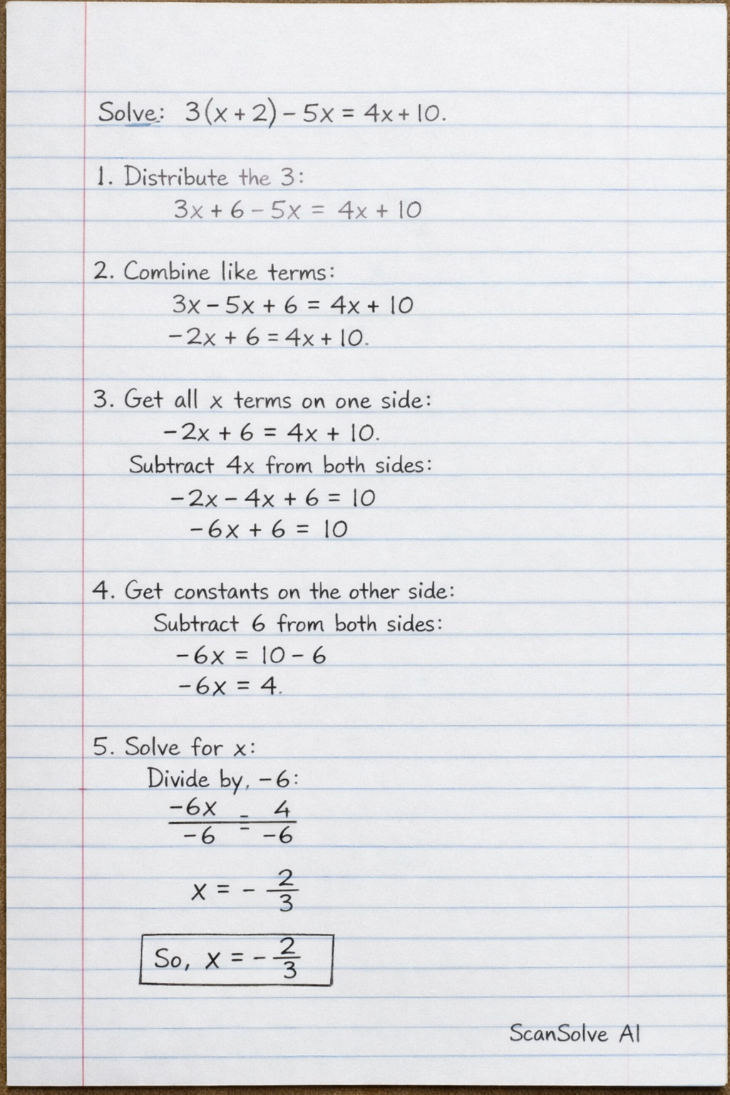 Handwritten step-by-step solution preview