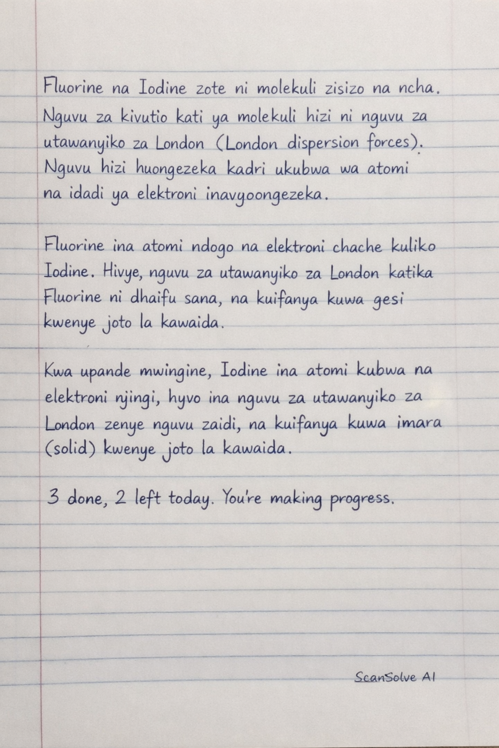 Handwritten step-by-step solution preview