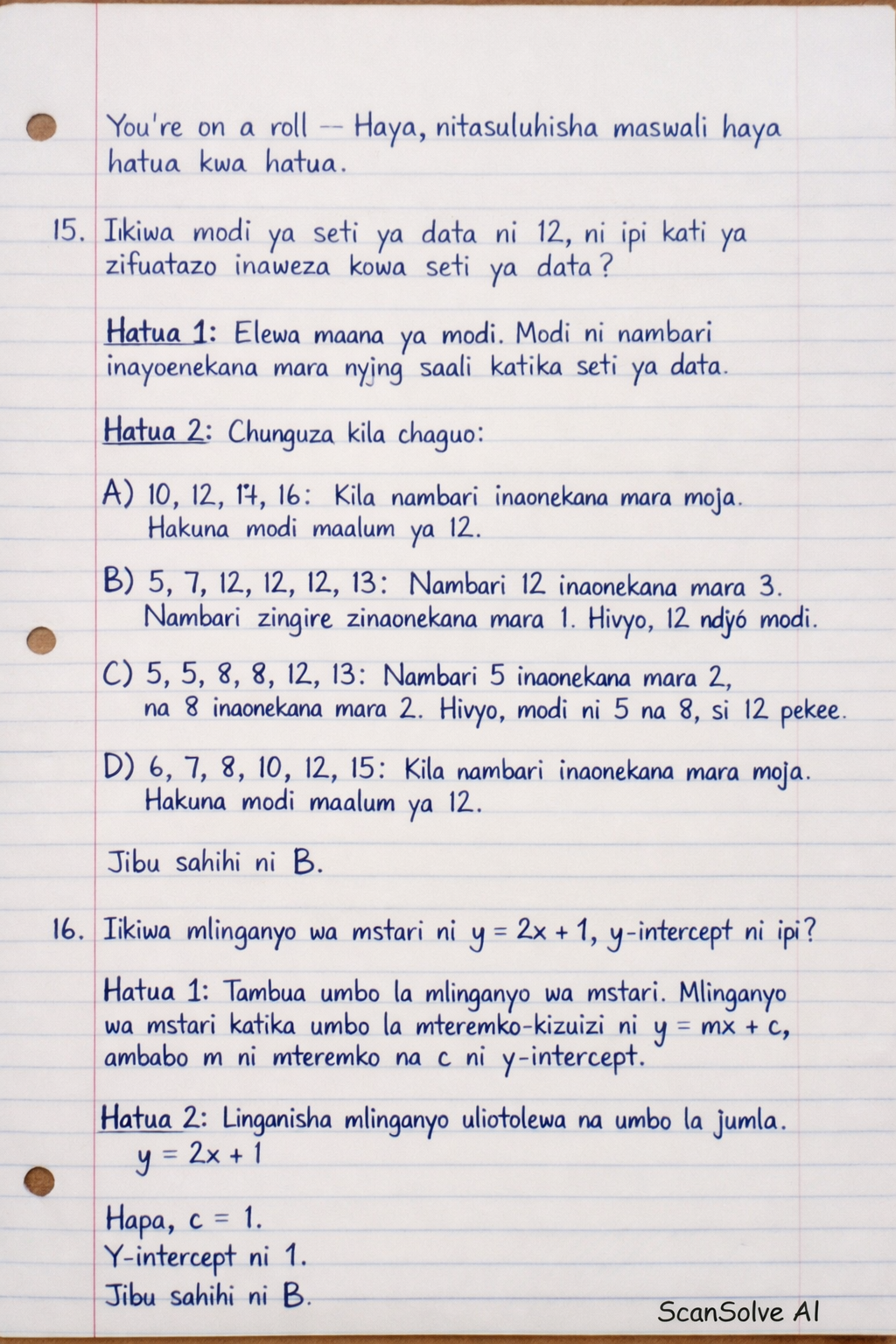 Handwritten step-by-step solution preview