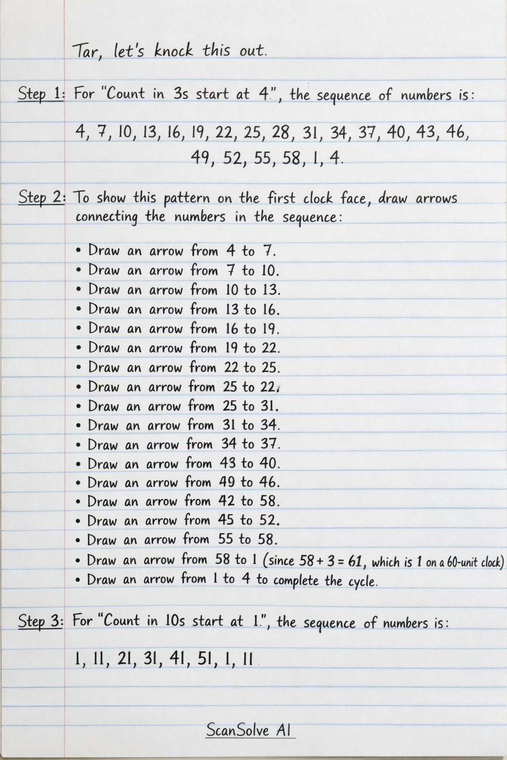 Handwritten step-by-step solution preview