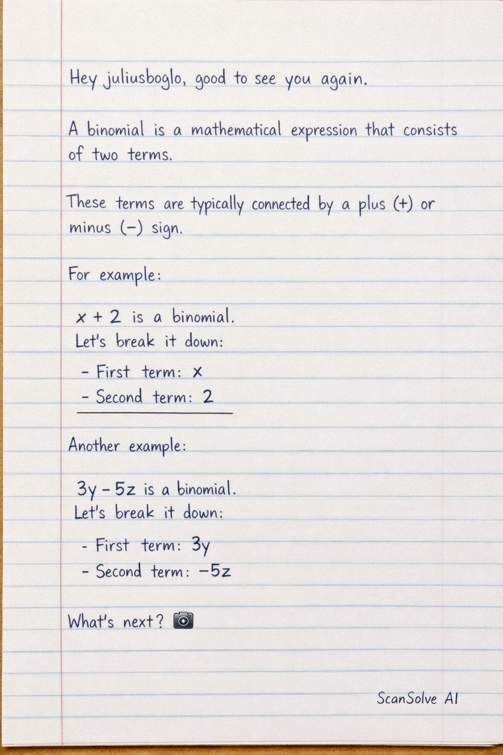 Handwritten step-by-step solution preview