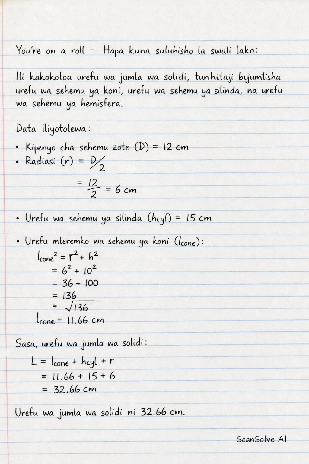 Handwritten step-by-step solution preview