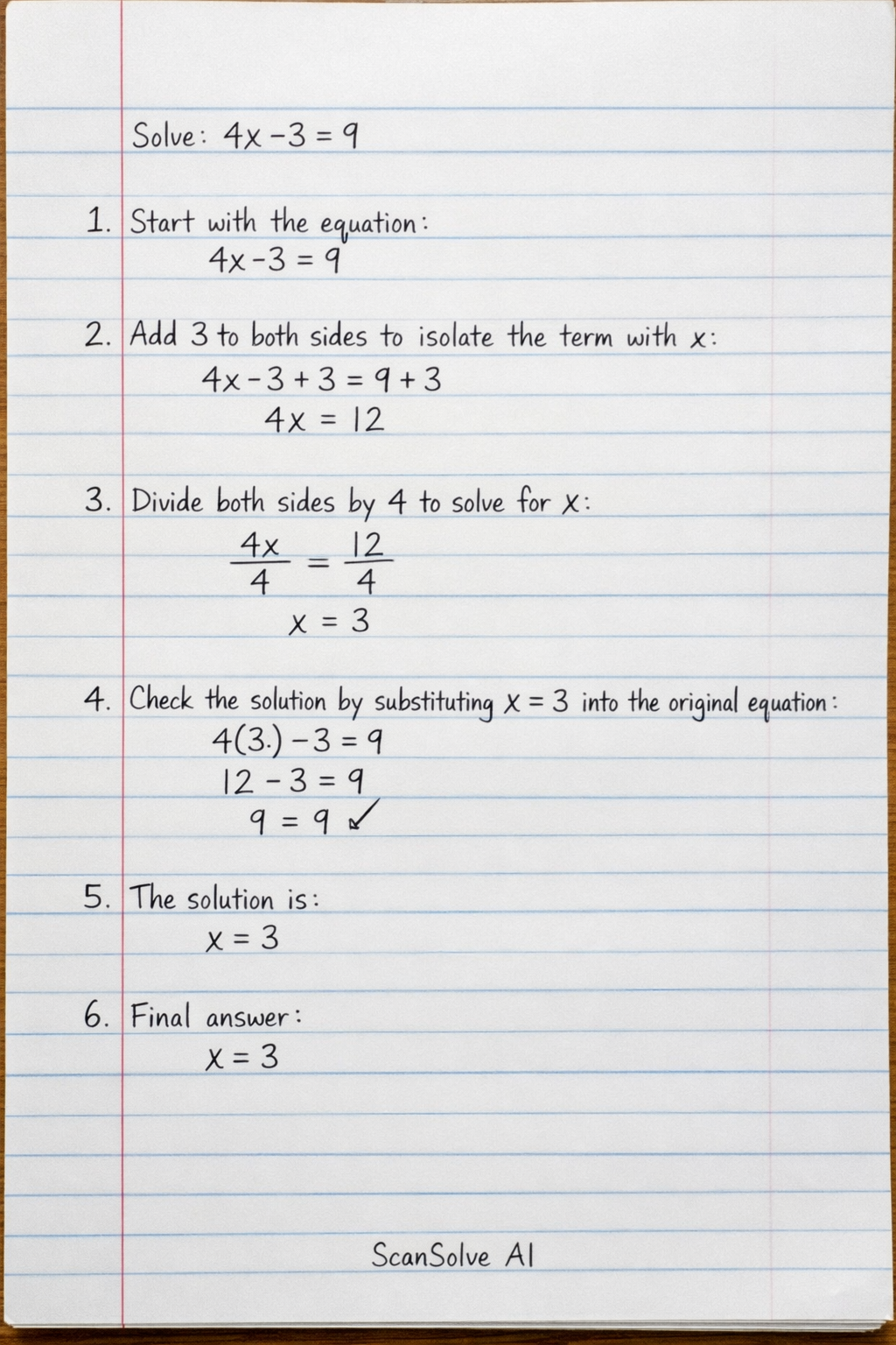 Handwritten step-by-step solution preview