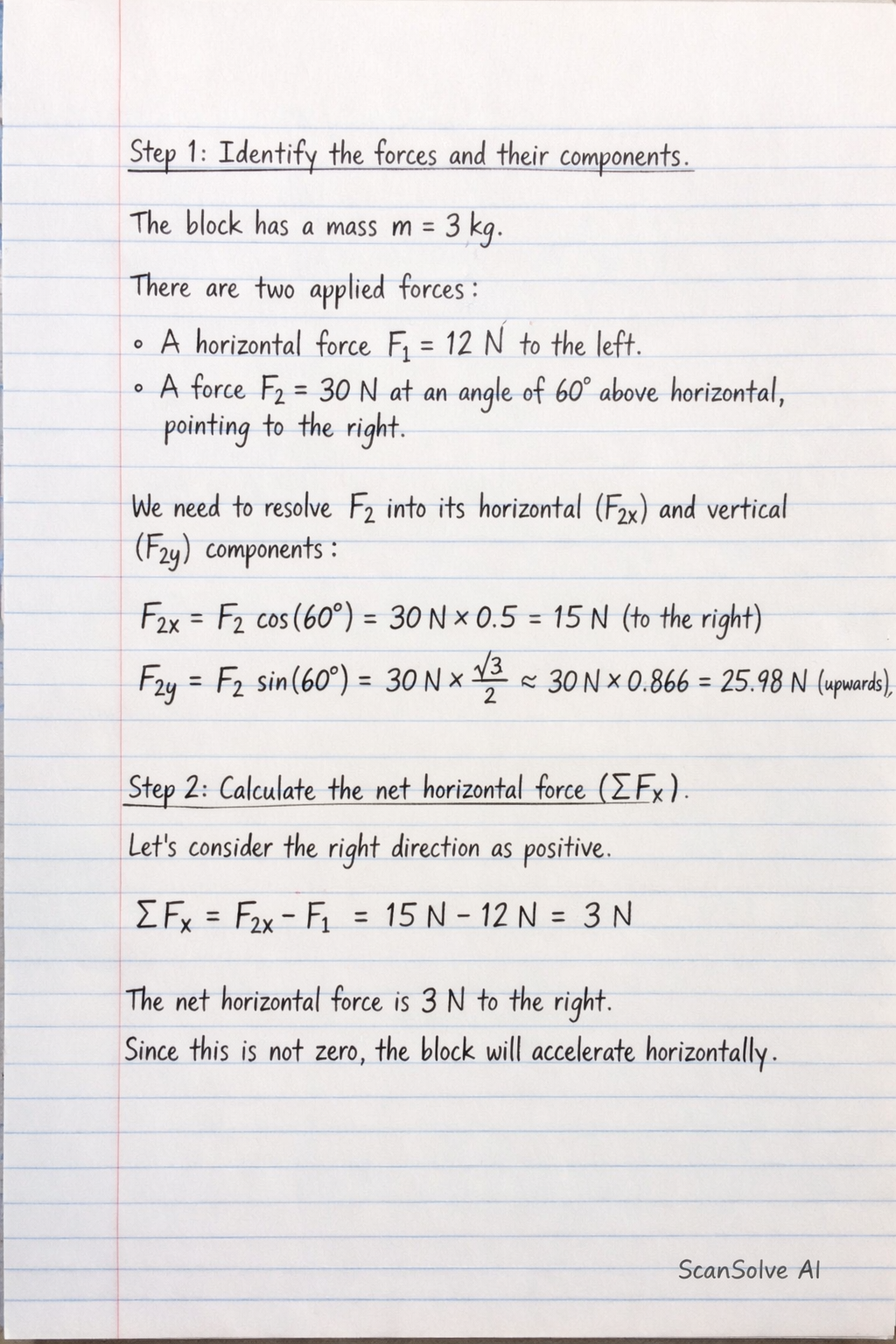 Handwritten step-by-step solution preview