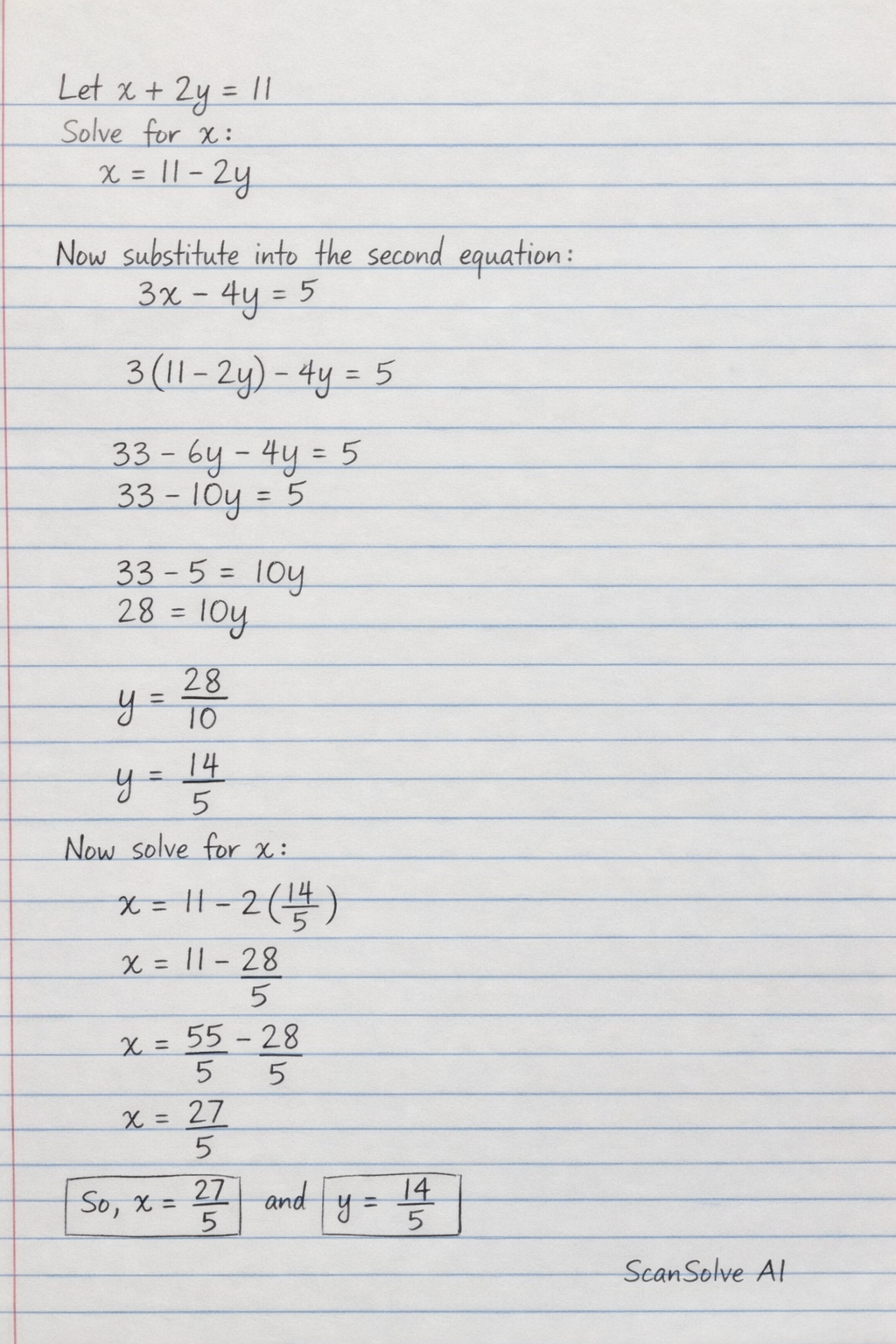 Handwritten step-by-step solution preview