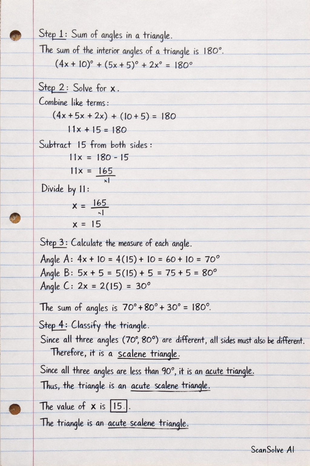 Handwritten step-by-step solution preview