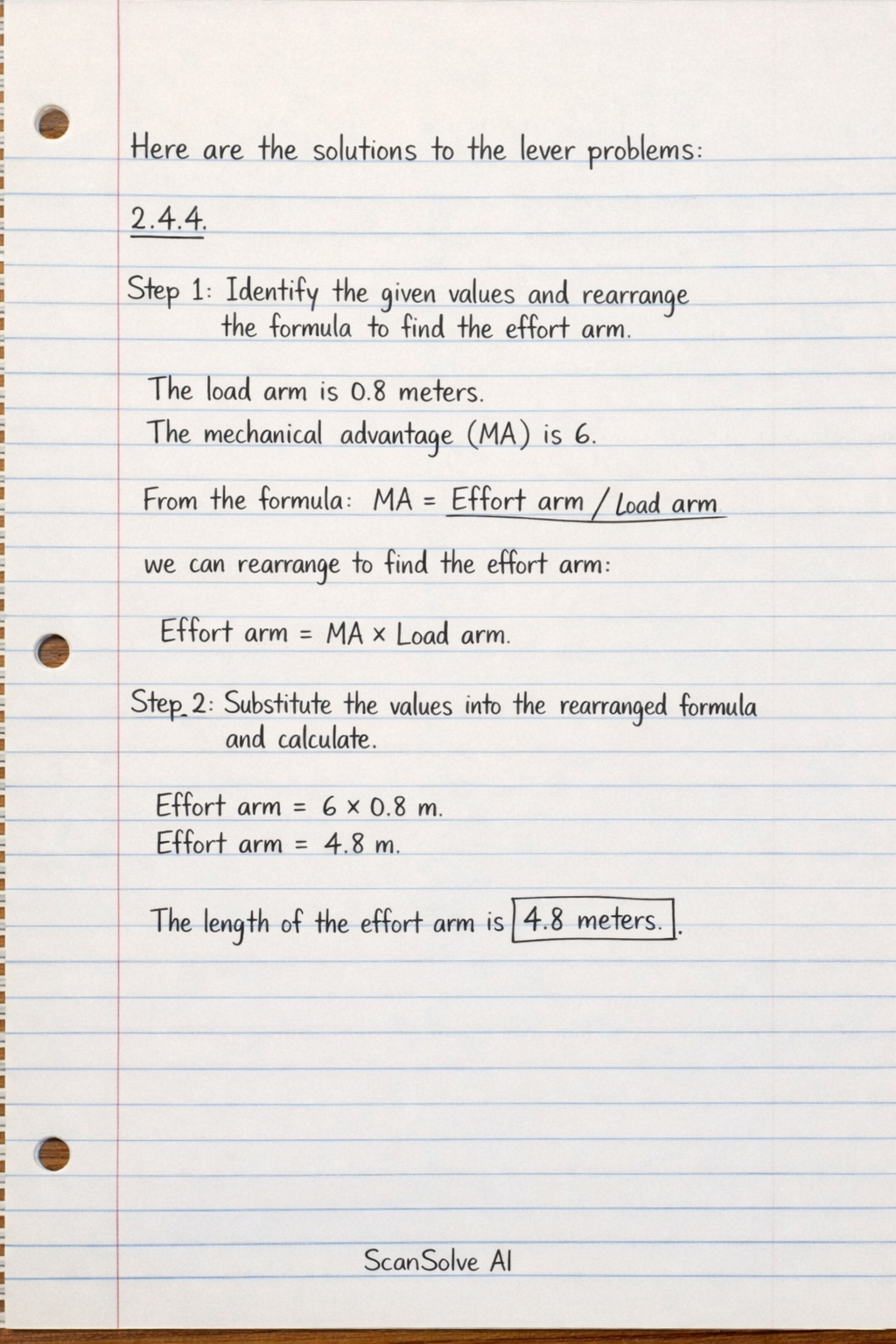 Handwritten step-by-step solution preview