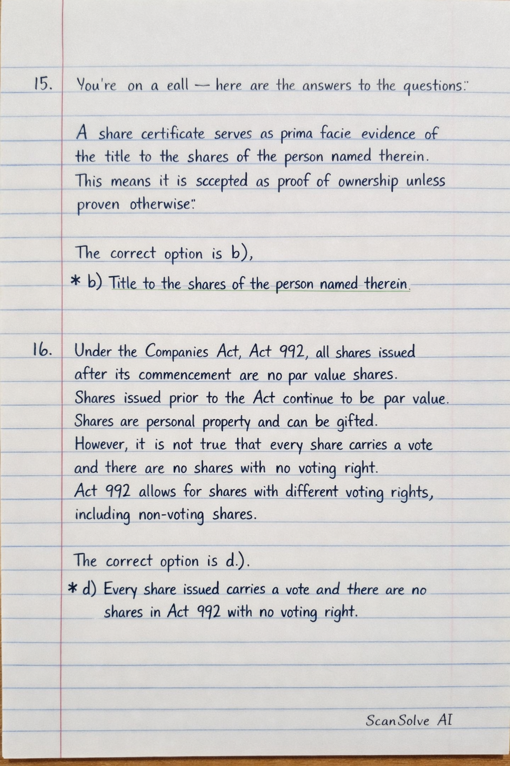Handwritten step-by-step solution preview