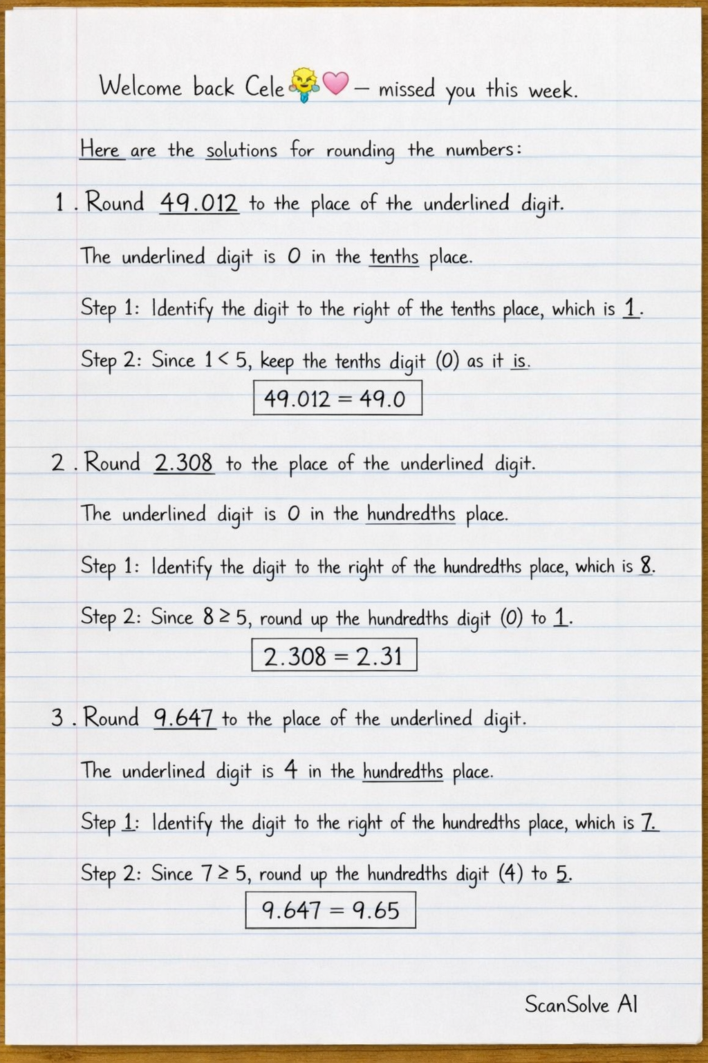 Handwritten step-by-step solution preview