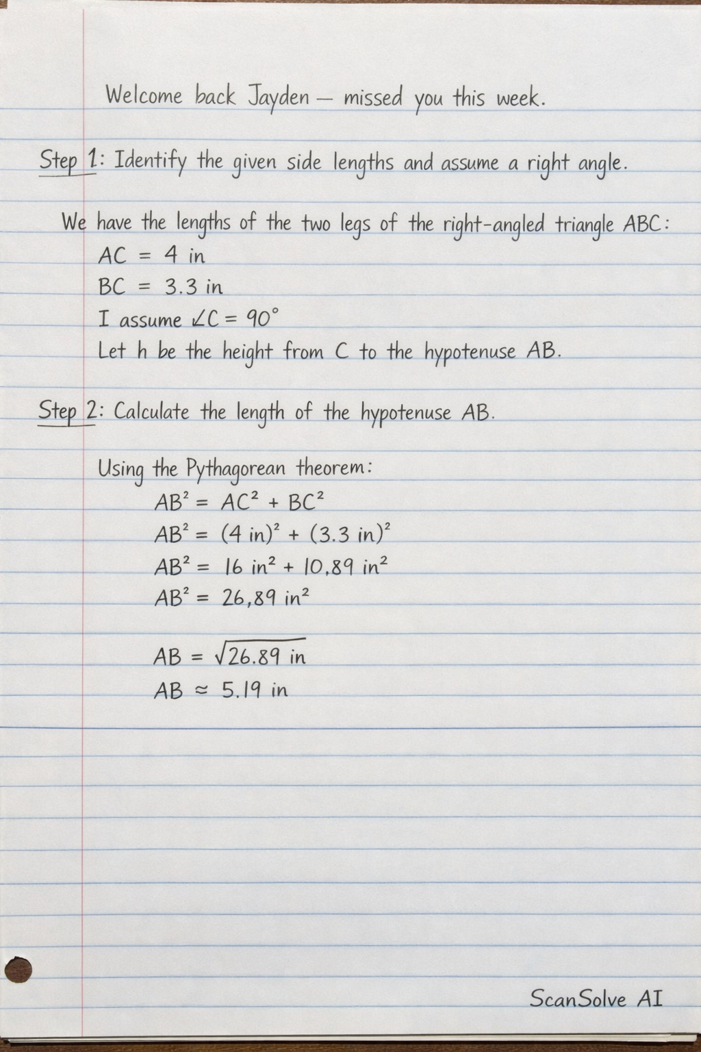 Handwritten step-by-step solution preview