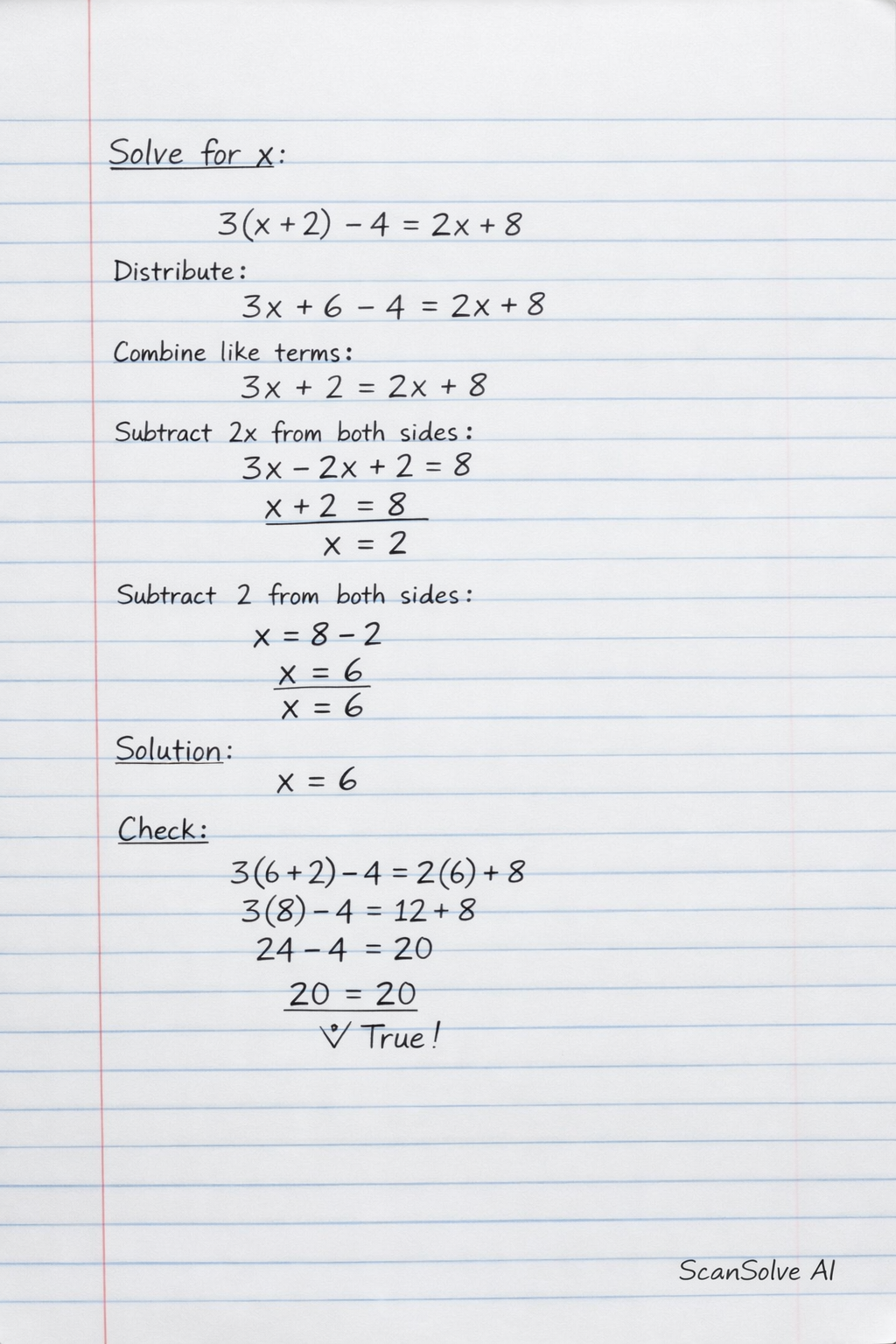 Handwritten step-by-step solution preview